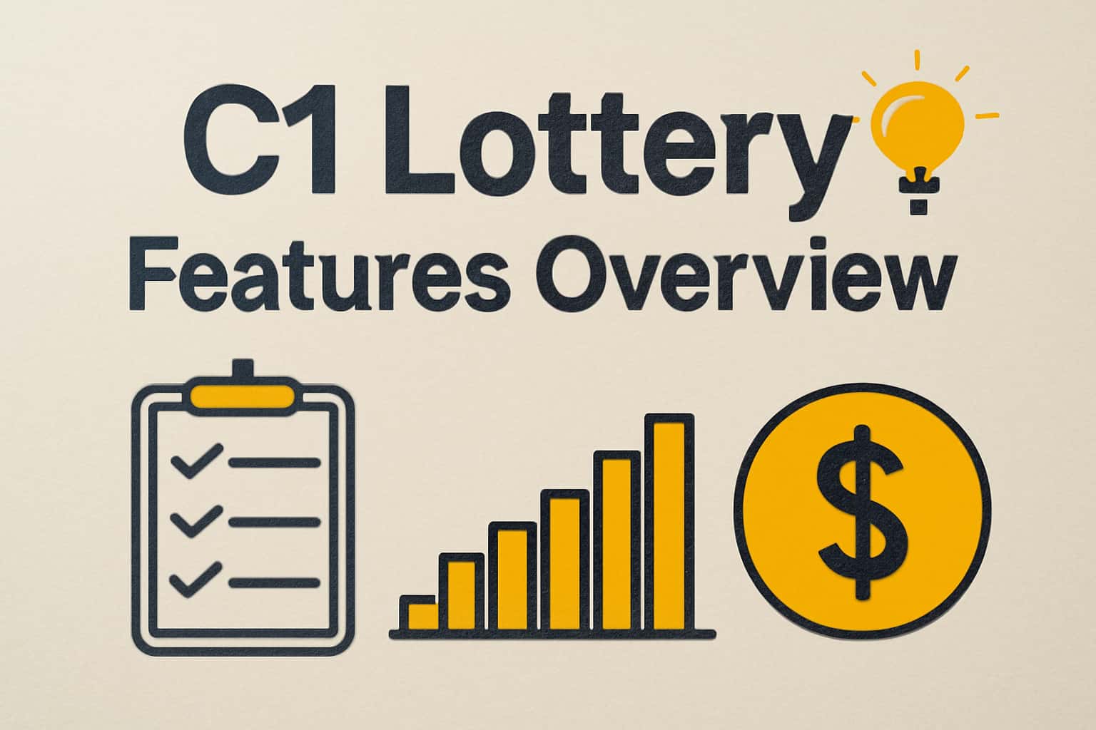 Informational graphic about C1 Lottery Features Overview.