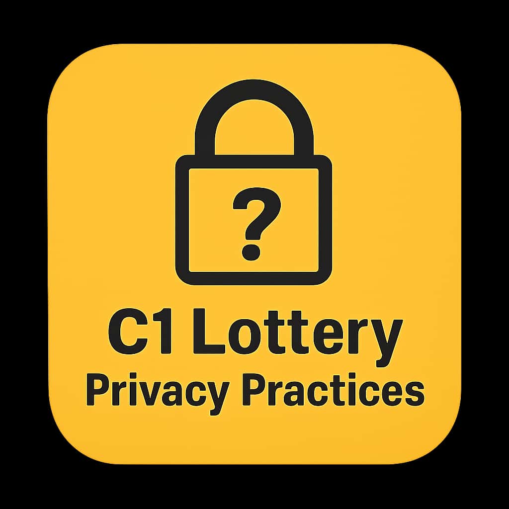An icon representing C1 Lottery Privacy Practices with a clean and simple design.