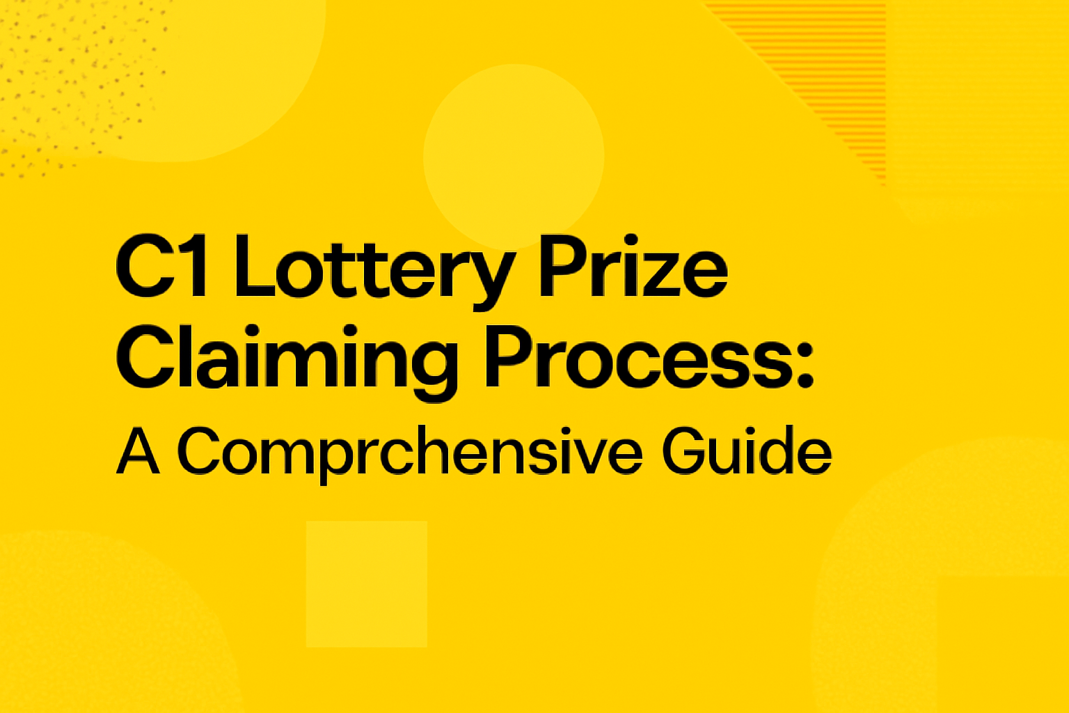 An informative visual representation of the C1 Lottery Account Recovery Process.