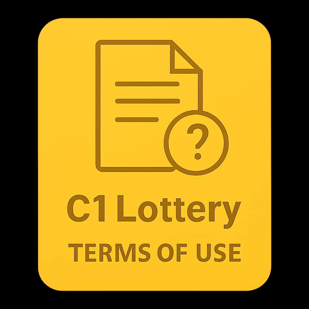 Icon representing C1 Lottery Terms of Use for guidance.
