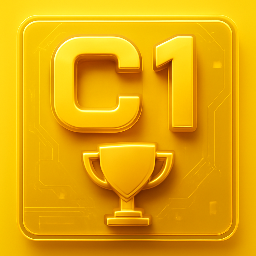 An icon showing mobile safety features of the C1 Lottery.