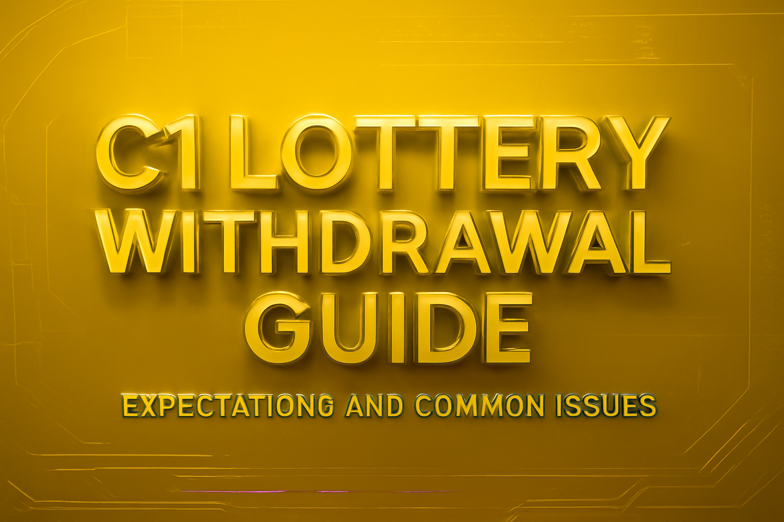 An informative scene illustrating solutions for login issues with C1 Lottery.