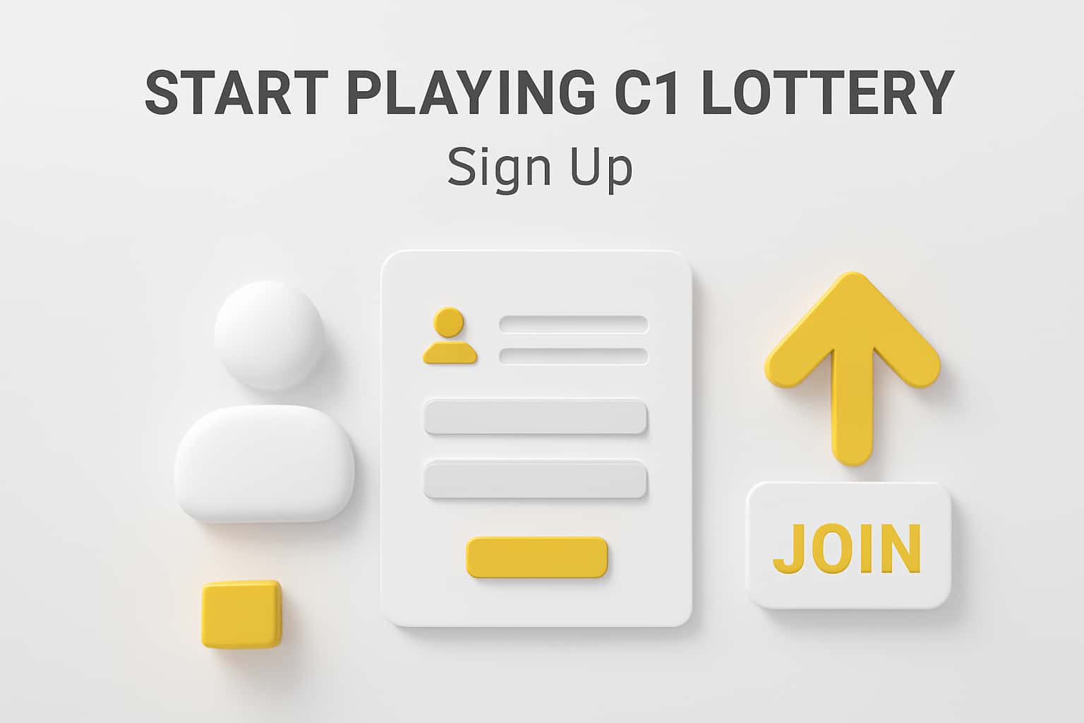 Start Playing C1 Lottery - Sign Up Interface