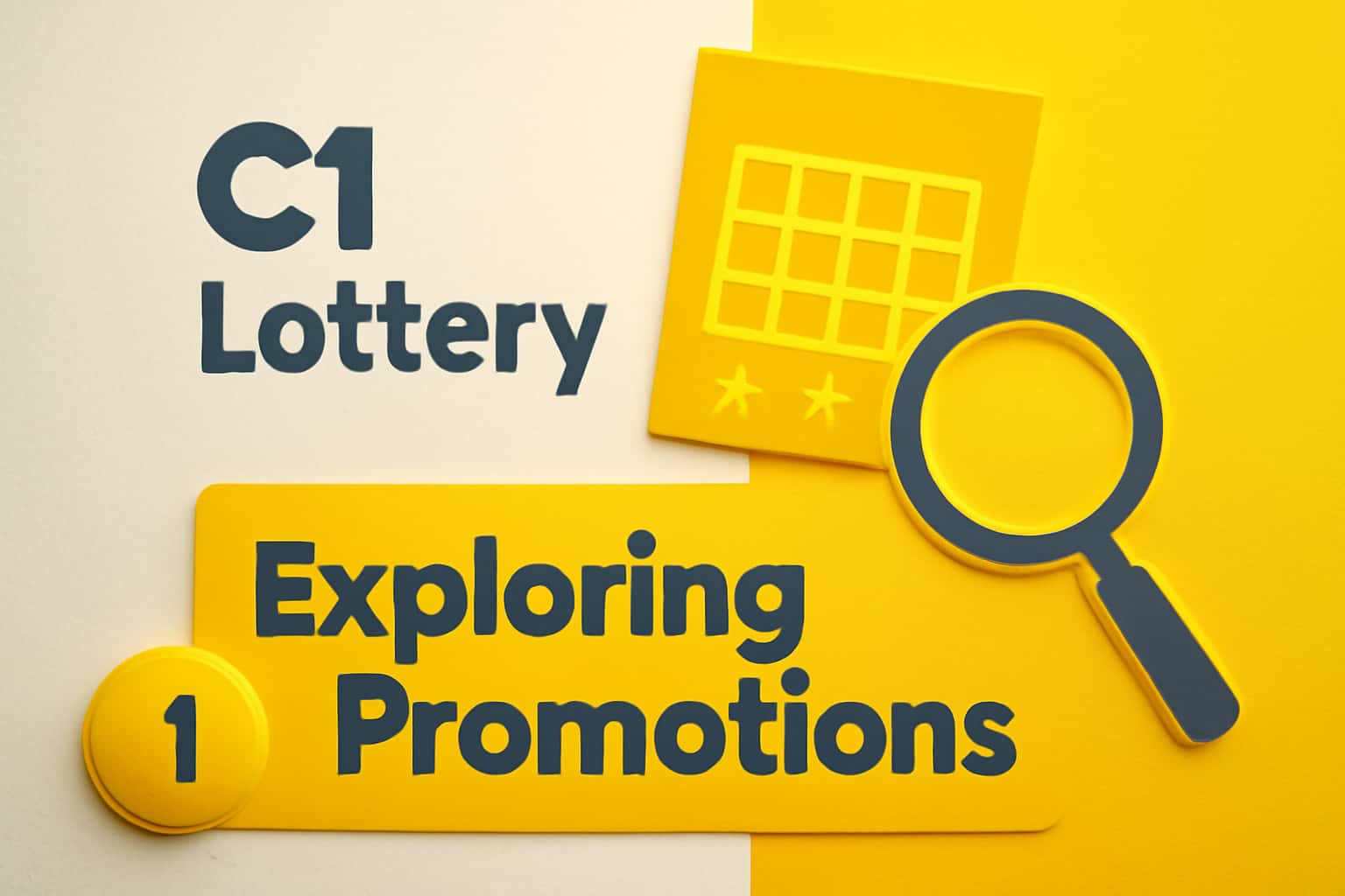 A high-tech illustration representing C1 Lottery Promotions with a futuristic design.