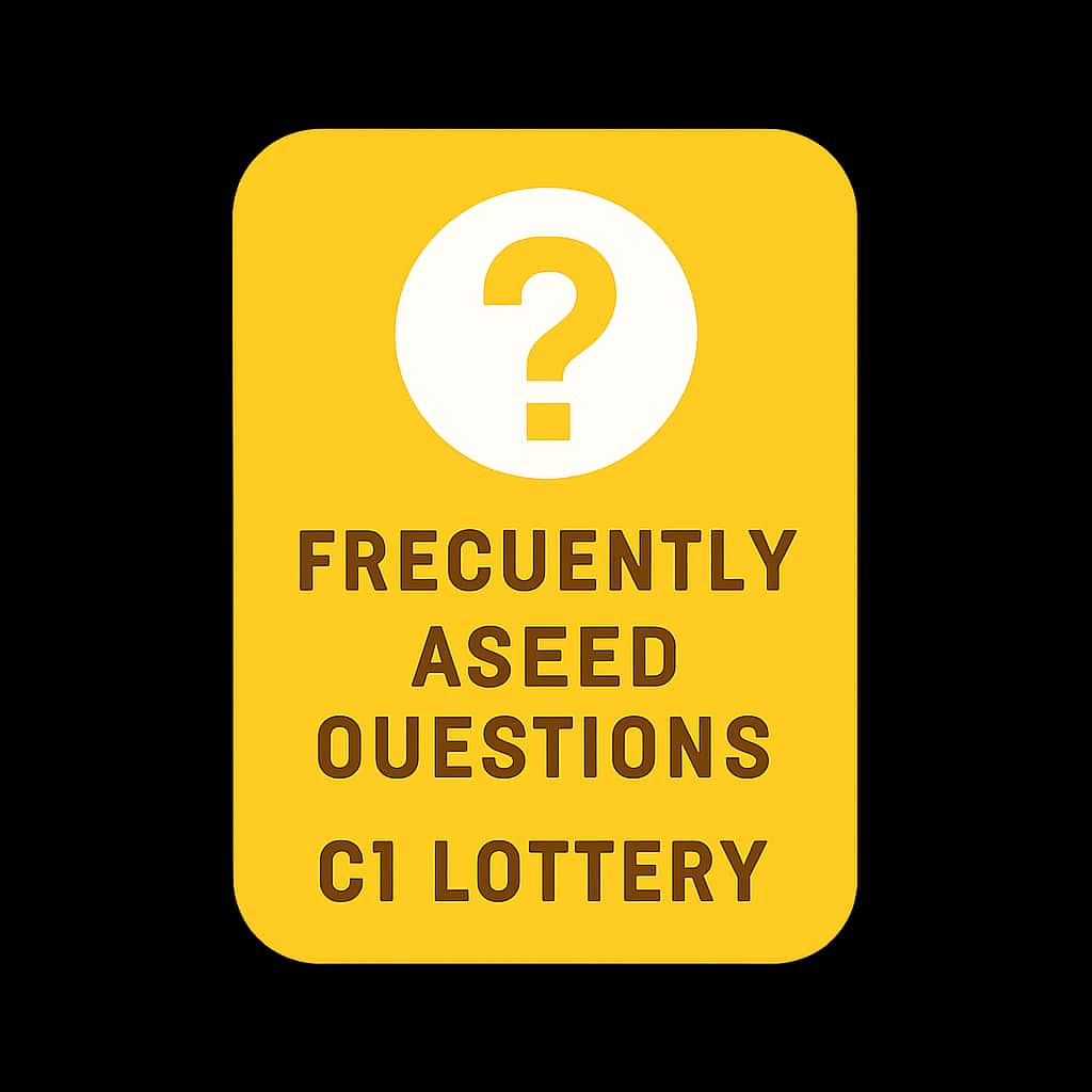 An icon representing the Frequently Asked Questions C1 Lottery.