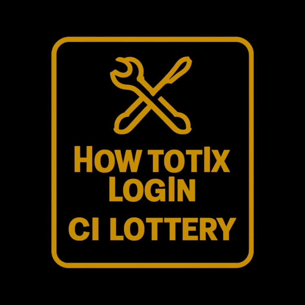 Icon representing guidance on fixing C1 Lottery login problems.