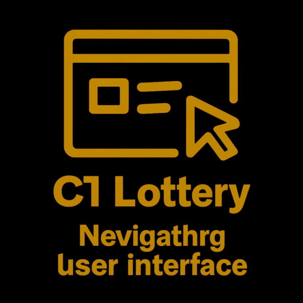 A simple badge depicting the C1 Lottery User Interface as a guidance resource.