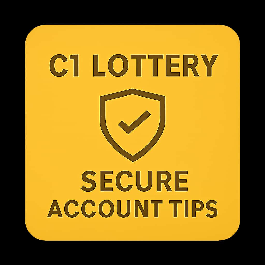 Icon representing C1 Lottery account security tips.